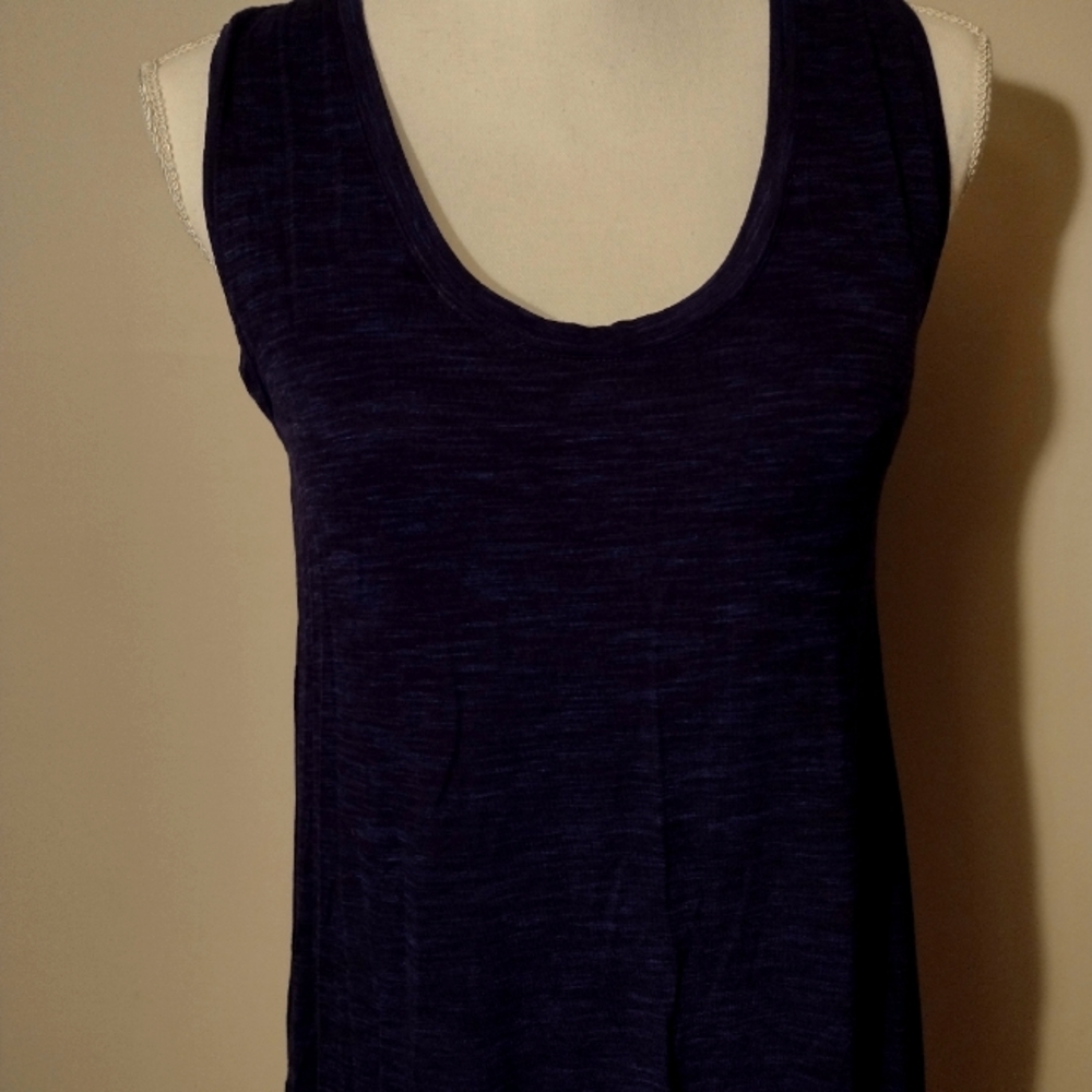 APT. 9  Small Blue Asymmetrical Tank